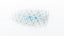 An abstract crystalline lattice of fine silver struts and nodes floating in soft light, with a muted blue core