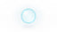 A single sphere of clear water suspended in mid-air against a soft white background, fine bubbles dispersing radially outward from its core