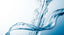 Clear flowing water with rising hydrogen bubbles against a soft blue-and-white background, evoking recovery and renewal