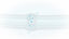 Abstract macro cross-section of a translucent layered cell membrane parting at a central gateway, with small spherical particles drifting through, rendered in soft blue and silver on a white background