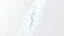 A thin ribbon of pale blue vapor rising through a soft shaft of light against a white background