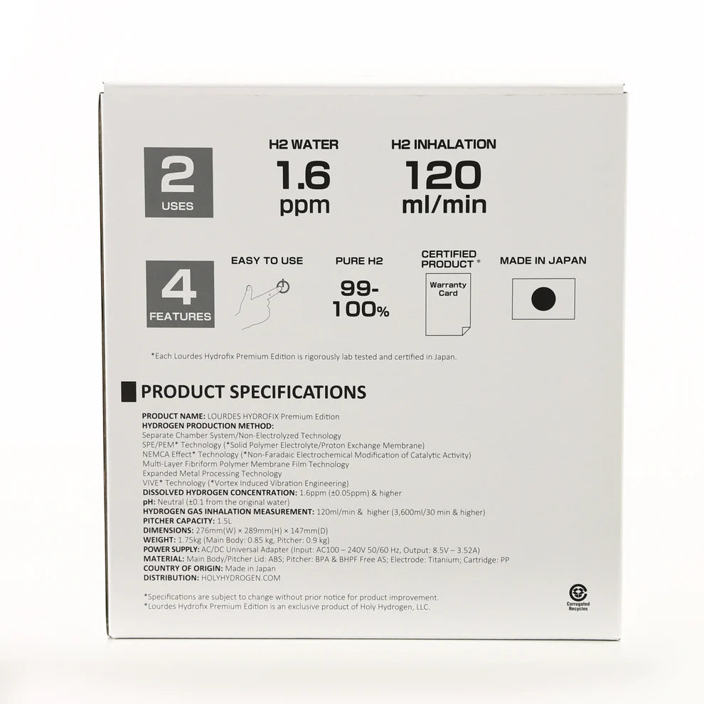 Lourdes Hydrofix Premium Edition - Complete Bundle - Includes a FREE Inhalation Kit. A $120 Value